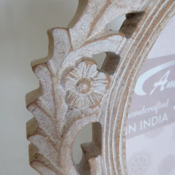 NEW 4” x 6” 5” x 7” OVAL RUSTIC CARVED ANTIQUE PICTURE FRAME SHABBY CHIC 3 QTY - Picture 8 of 16